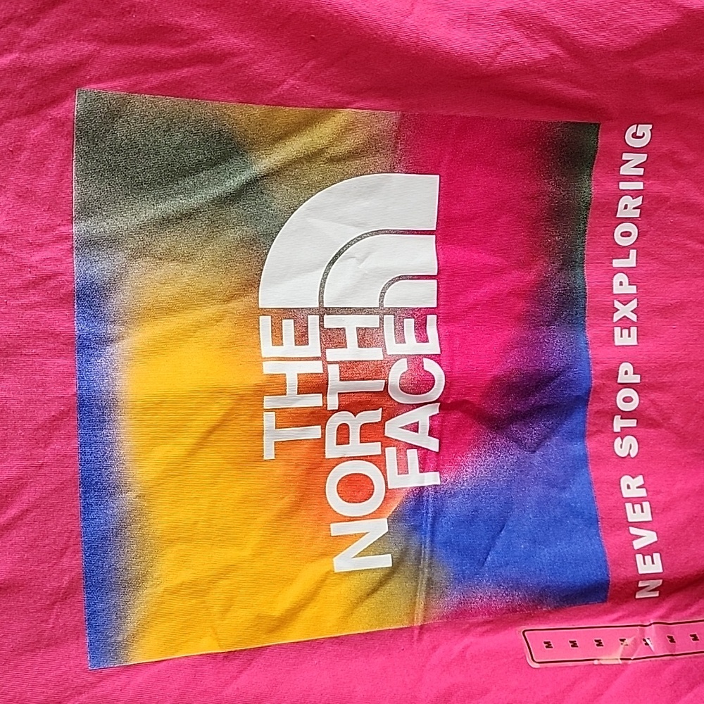 The North Face: Women's Short Sleeve Box NSE T-Shirt, Pink Glo, Medium - Picture 2 of 10